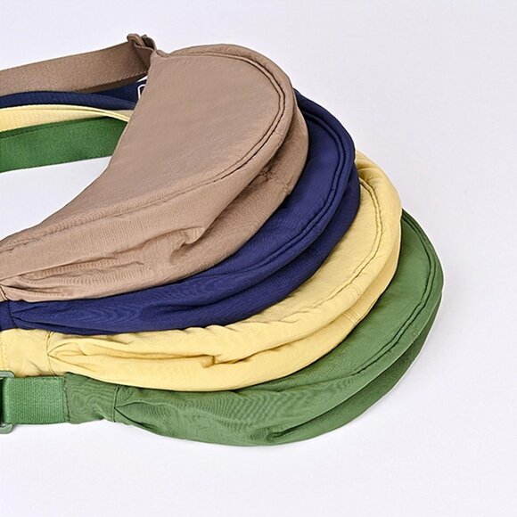 Crossbody Nylon Crescent Bag for Women - Lightweight Small Hobo With 2 Pack Inne - Picture 7 of 7